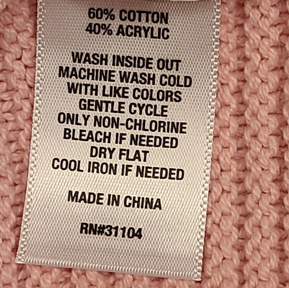 NWT Crown & Ivy size XL pink sweater - Picture 7 of 7